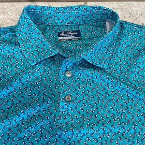 Hogan Turquoise Graphic Shirt